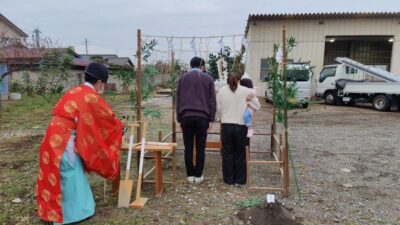 地鎮祭を行いました。